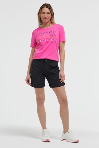 Soccx Regular Bermudashorts mit Zip Fly in Blau: Vorderseite