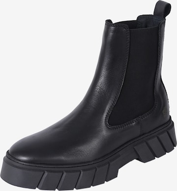 Apple of Eden Chelsea boots 'Dot' in Zwart: voorkant
