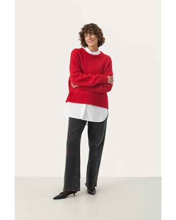 Pull-over 'Lulya' Part Two en rouge