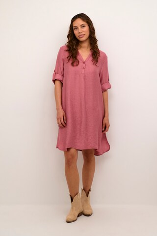 Cream Shirt dress 'Mollie' in Pink
