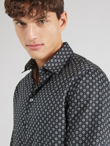 Coupe slim Chemise 'CF ANTON' Casual Friday en bleu