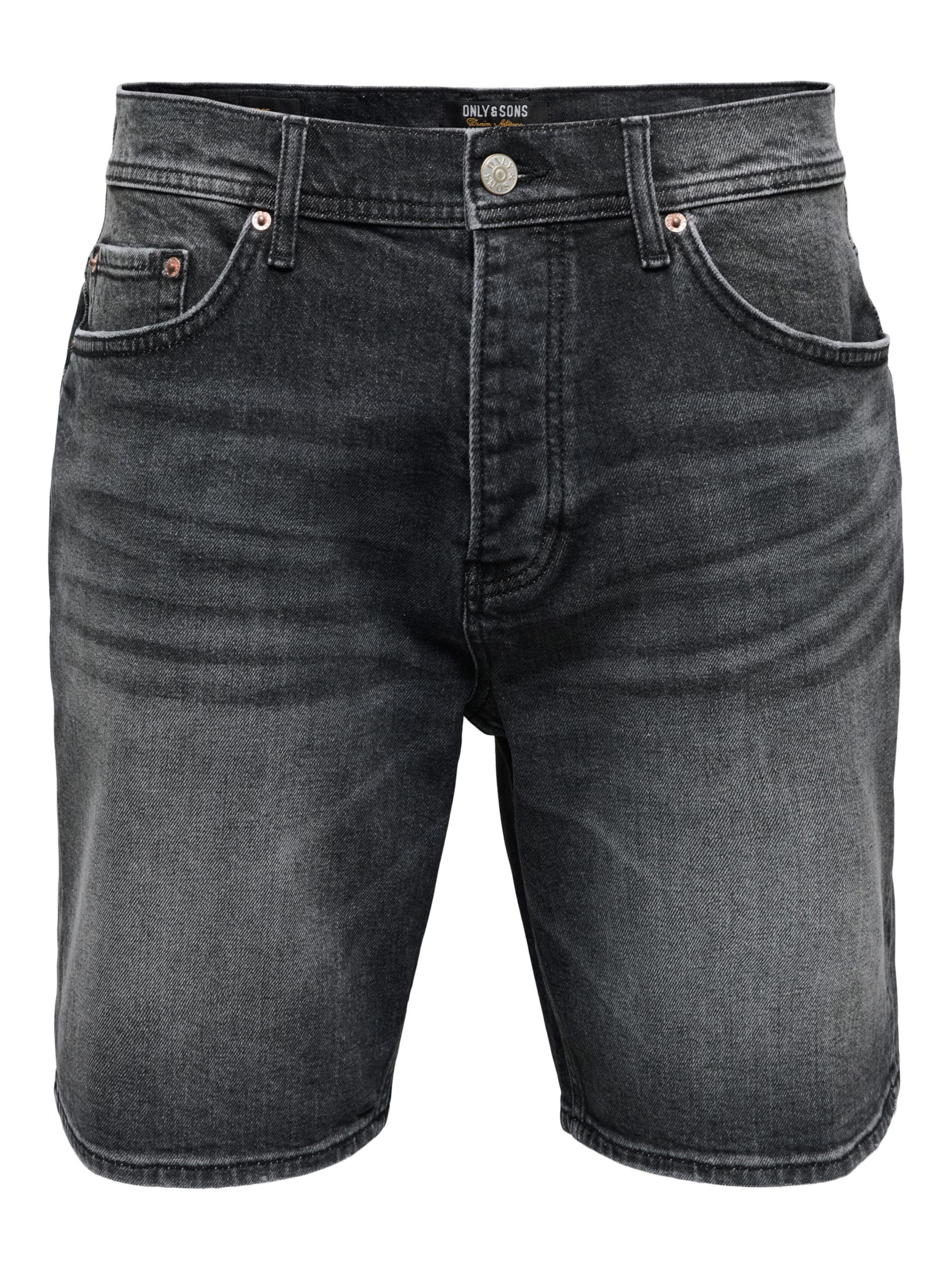 Only & Sons Regular Jeans 'ONSEdge' in Black: front
