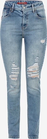 CIPO & BAXX Regular Jeans in Blauw: voorkant