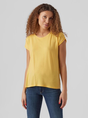 T-shirt 'AVA' VERO MODA en jaune : devant