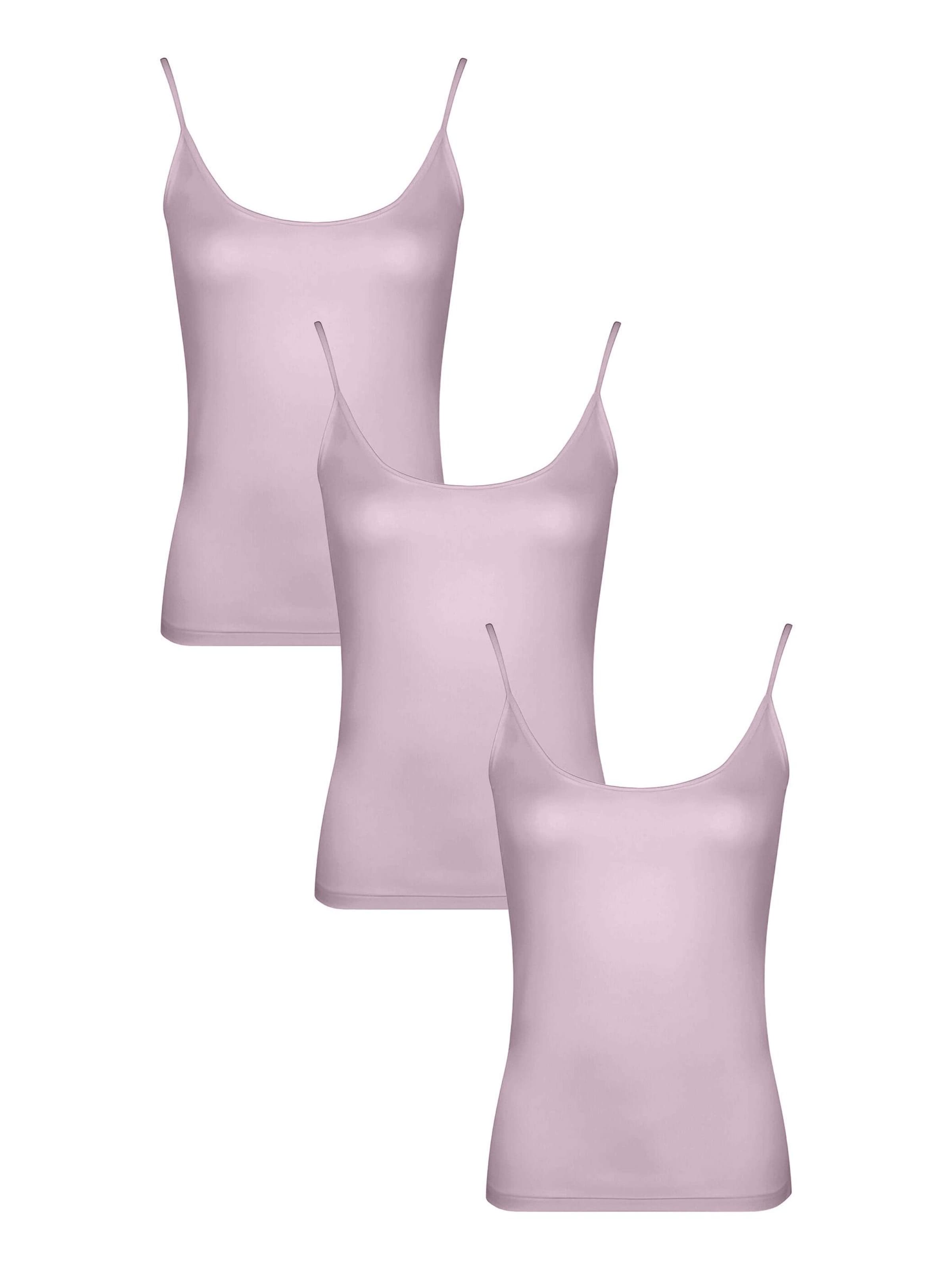 Maxte Unterhemd 'BASIC MAX Spaghetti-Tanktop 3er Pack'‌‌‌ in Lila: Vorderseite