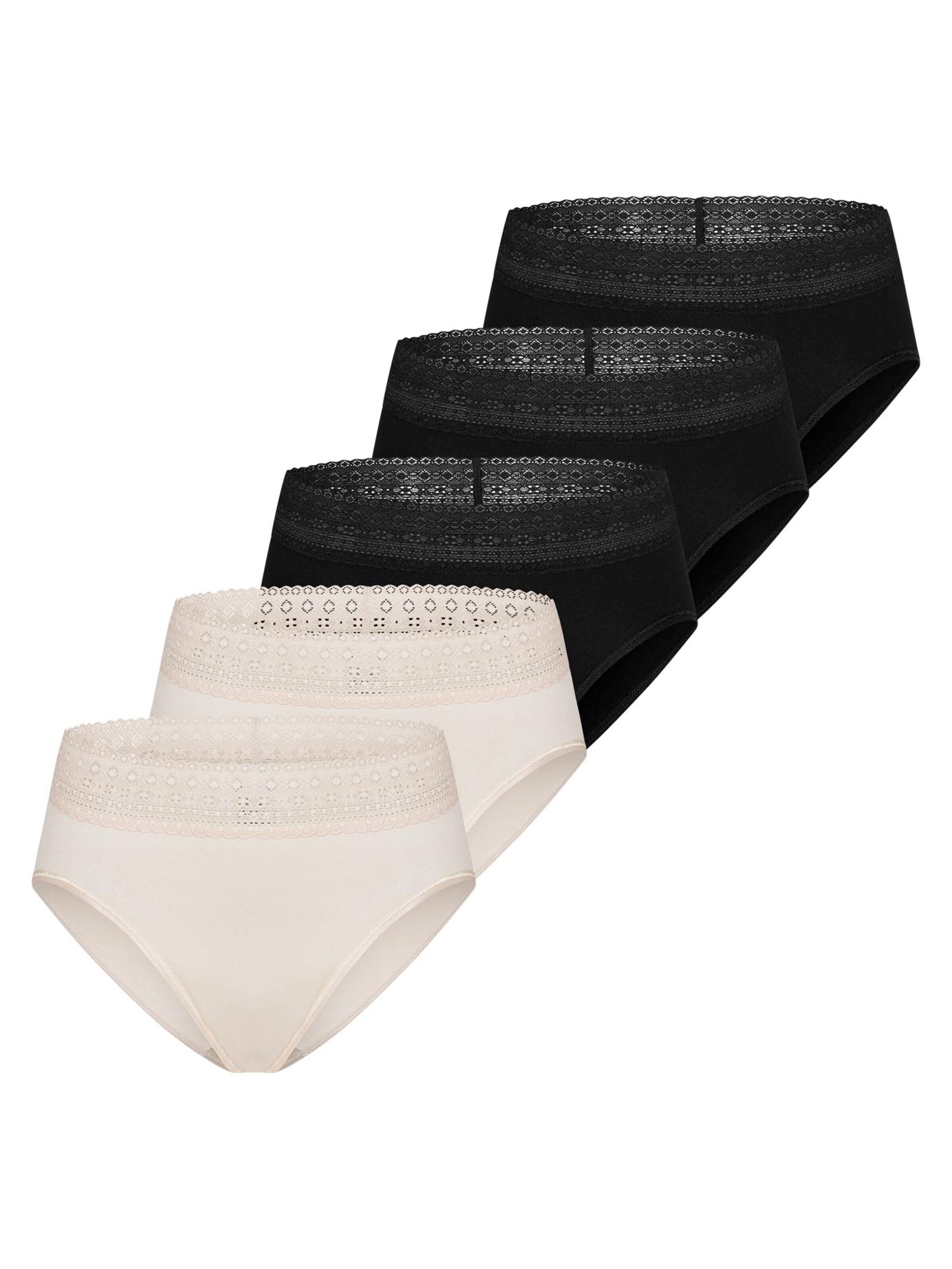 Mey Panty 'Modal Lace' in Brown: front