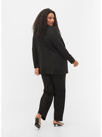 Regular Pantalon 'Gloss' Zizzi en noir