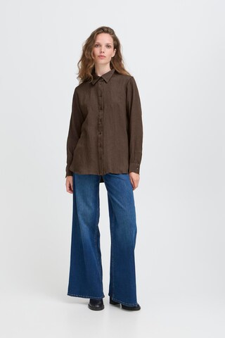 ICHI Blouse 'KIRSE' in Brown