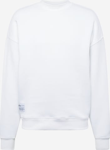 Sweat-shirt ALPHA INDUSTRIES en blanc : devant