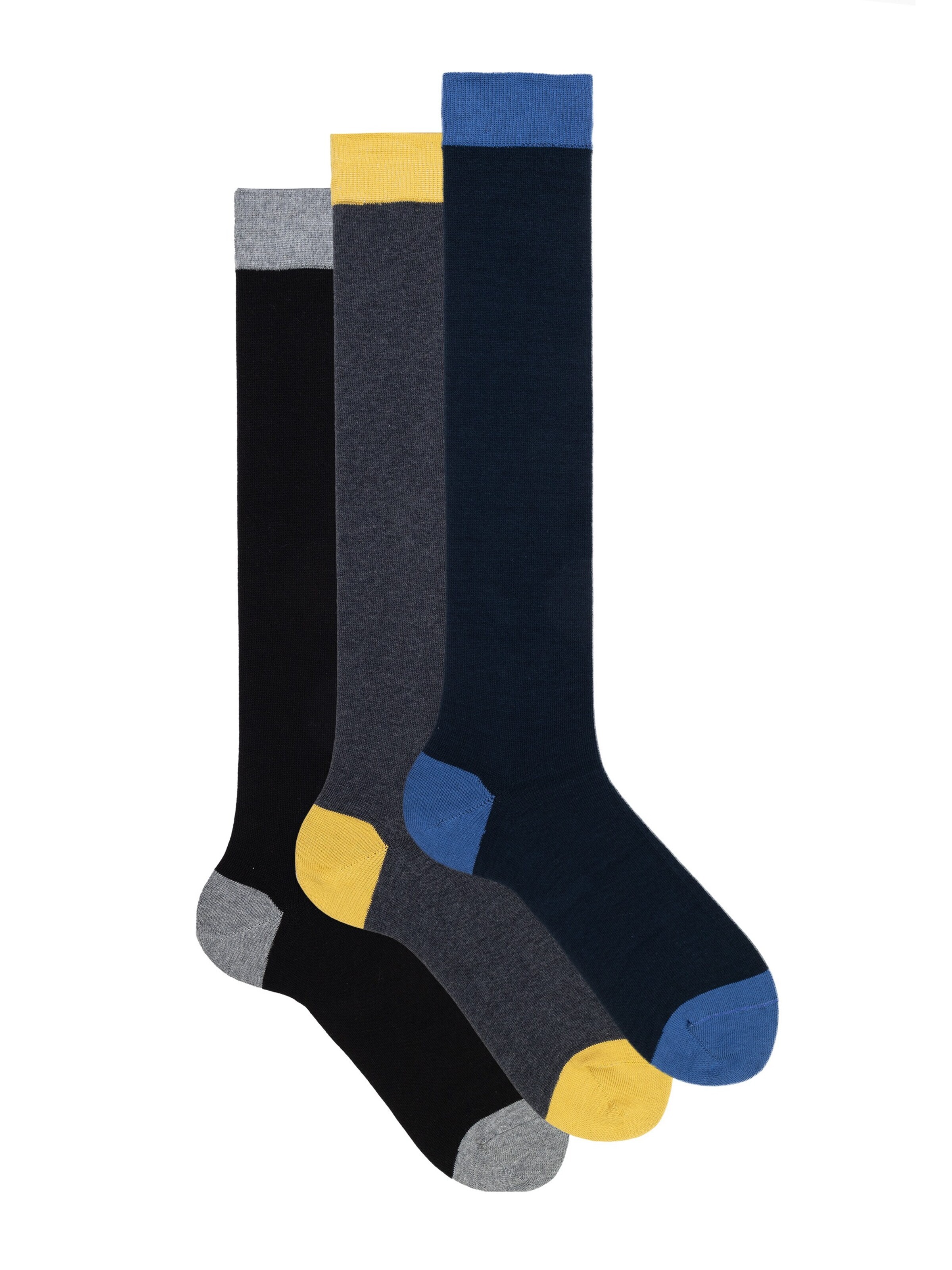 Ciocca Knee High Socks '3 Pack Calze Lunghe Fantasia - Confezione Regalo - Ciocca' in Blue: front