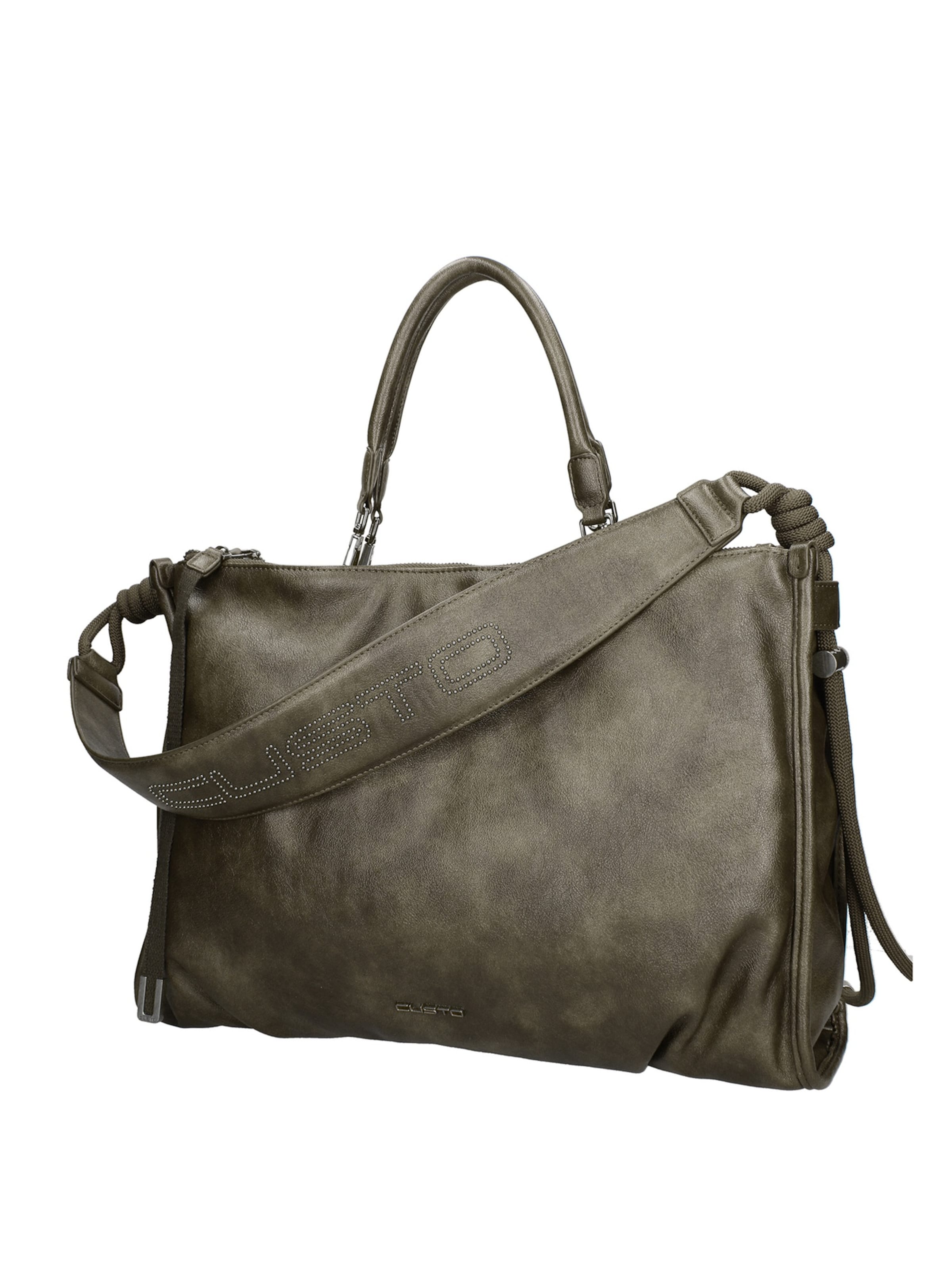 Borsa a spalla di Custo Barcelona in verde: frontale