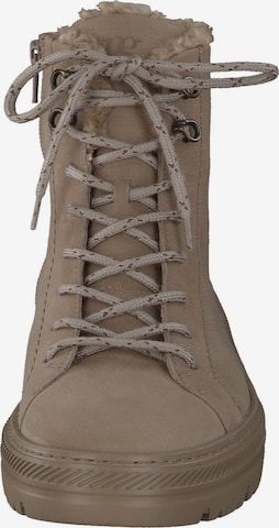 Paul Green Lace-Up Ankle Boots '5287' in Beige