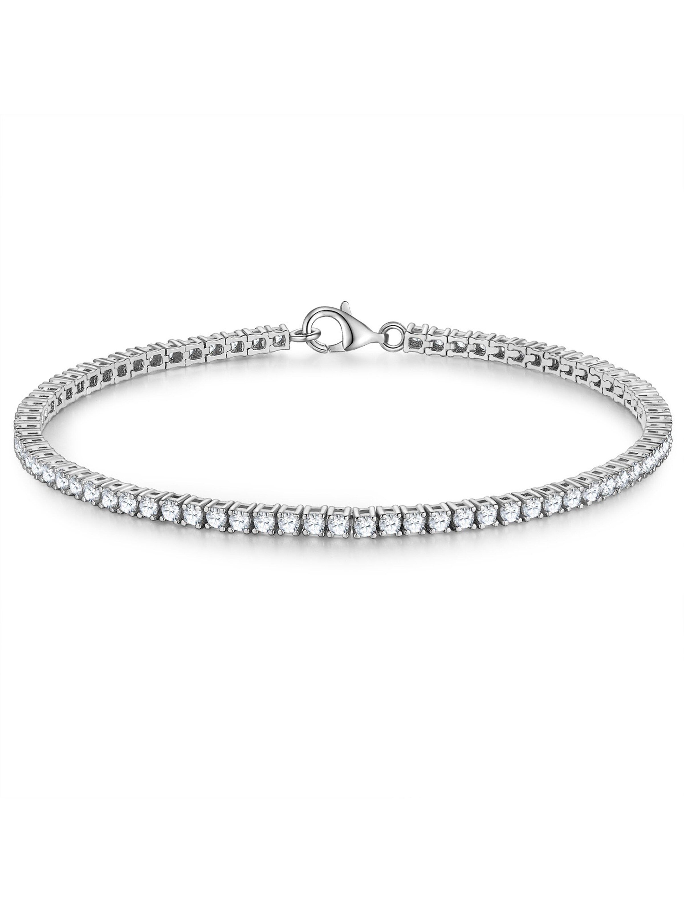 Trilani - Pulsera en plata: frente