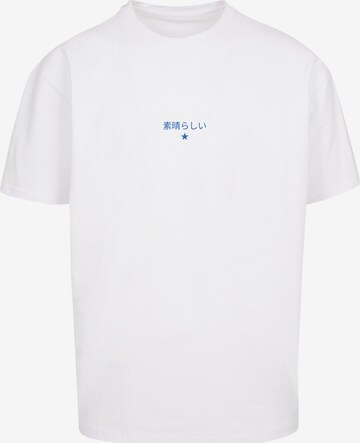 T-Shirt 'Japanese Styles' F4NT4STIC en blanc : devant