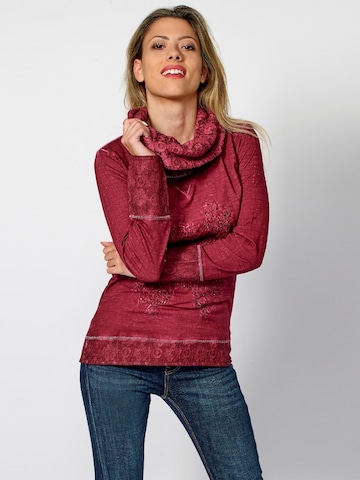 KOROSHI Shirt in Rood: voorkant