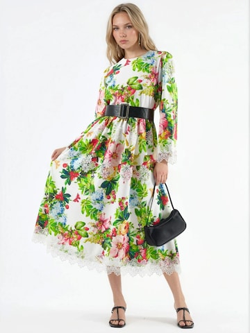 MSN Collection - Vestido em mistura de cores