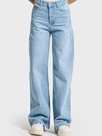 IT'S BASIC Wide leg Jeans 'Olea Wide High Rise Jeans' in Blue