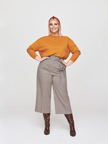 Rock Your Curves by Angelina K. Pleat-Front Pants in Mixed colors