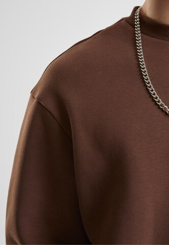 Sweat-shirt 'Fluffy' Urban Classics en marron