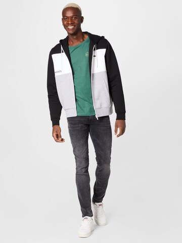 LACOSTE Sweatjacke in Schwarz