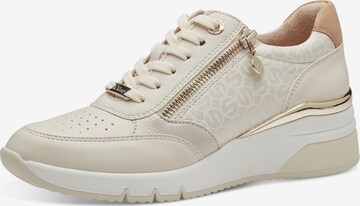 Sneaker bassa di s.Oliver in beige: frontale