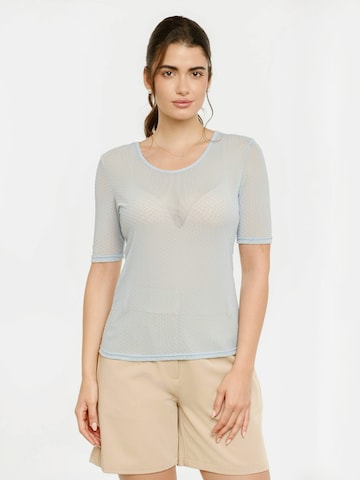 Liberte Essentiel Top ' MESH ' w kolorze niebieski: przód