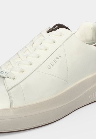 Sneaker low 'ELBA' de la GUESS pe alb