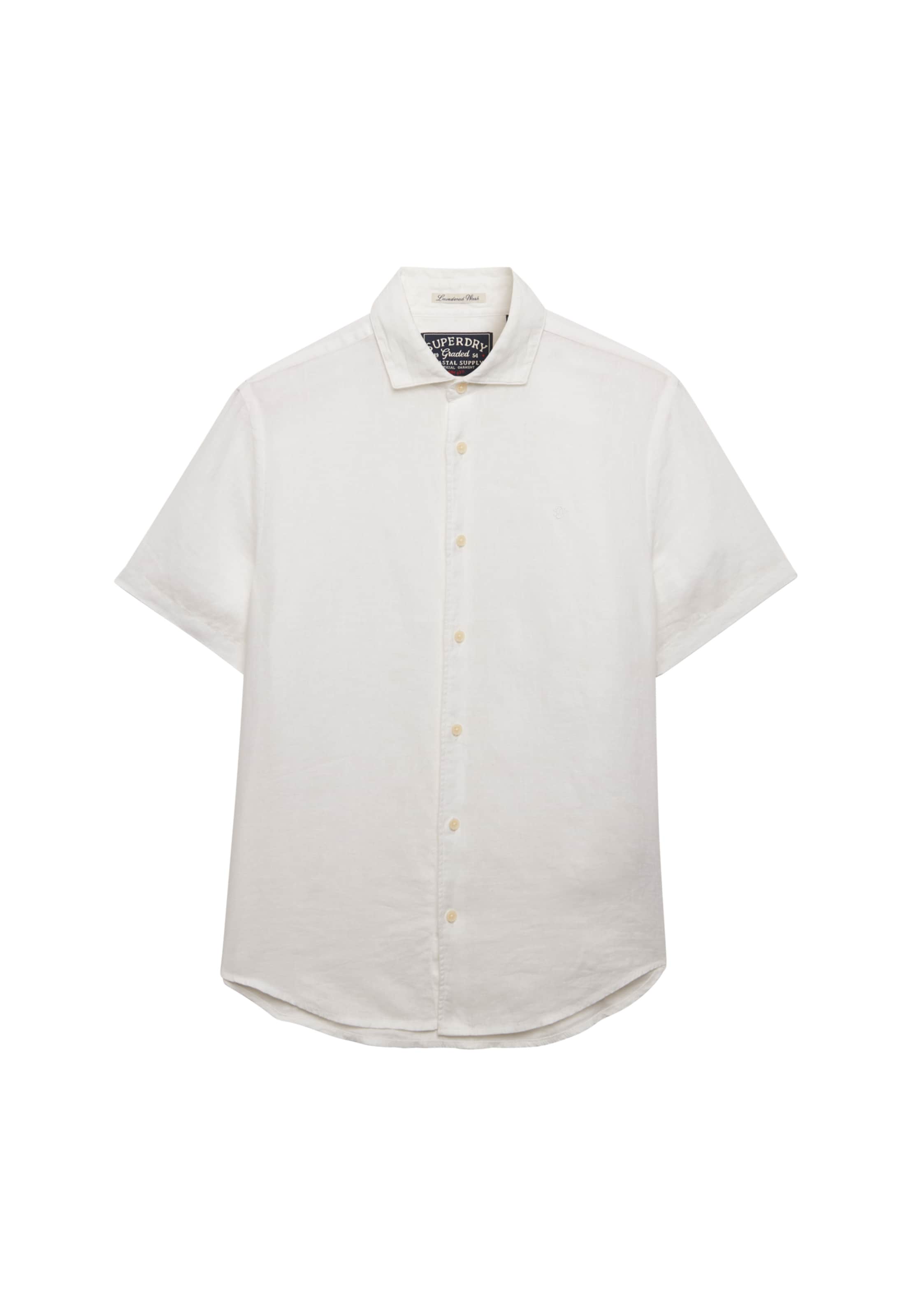 Chemise 'Riviera' Superdry & Co en blanc : devant
