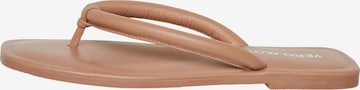 VERO MODA T-Bar Sandals 'Cere' in Brown: front