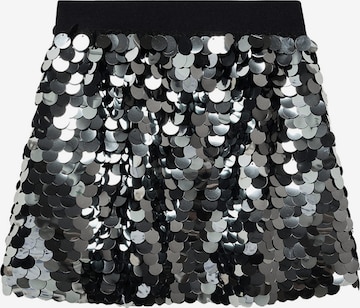 MANGO KIDS Skirt 'Disco' in Silver: front