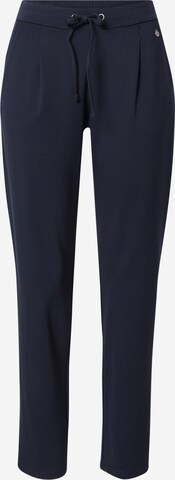 Fransa Tapered Bandplooibroek in Blauw: voorkant