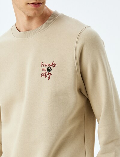 Koton Sweatshirt in Beige / Grey / Merlot / White, Item view