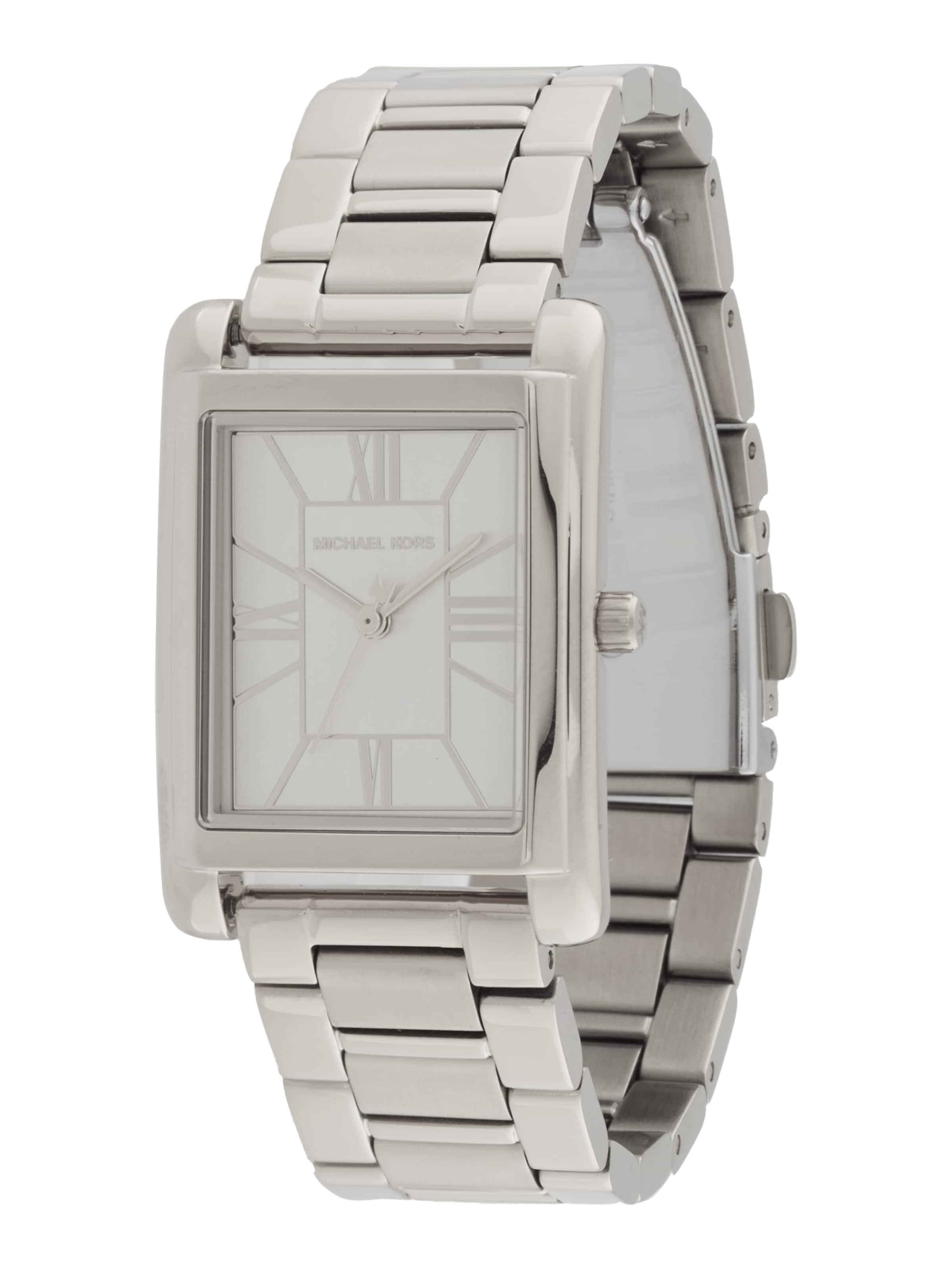 MICHAEL Michael Kors Analogt ur 'ESSEX' i sølv: forside