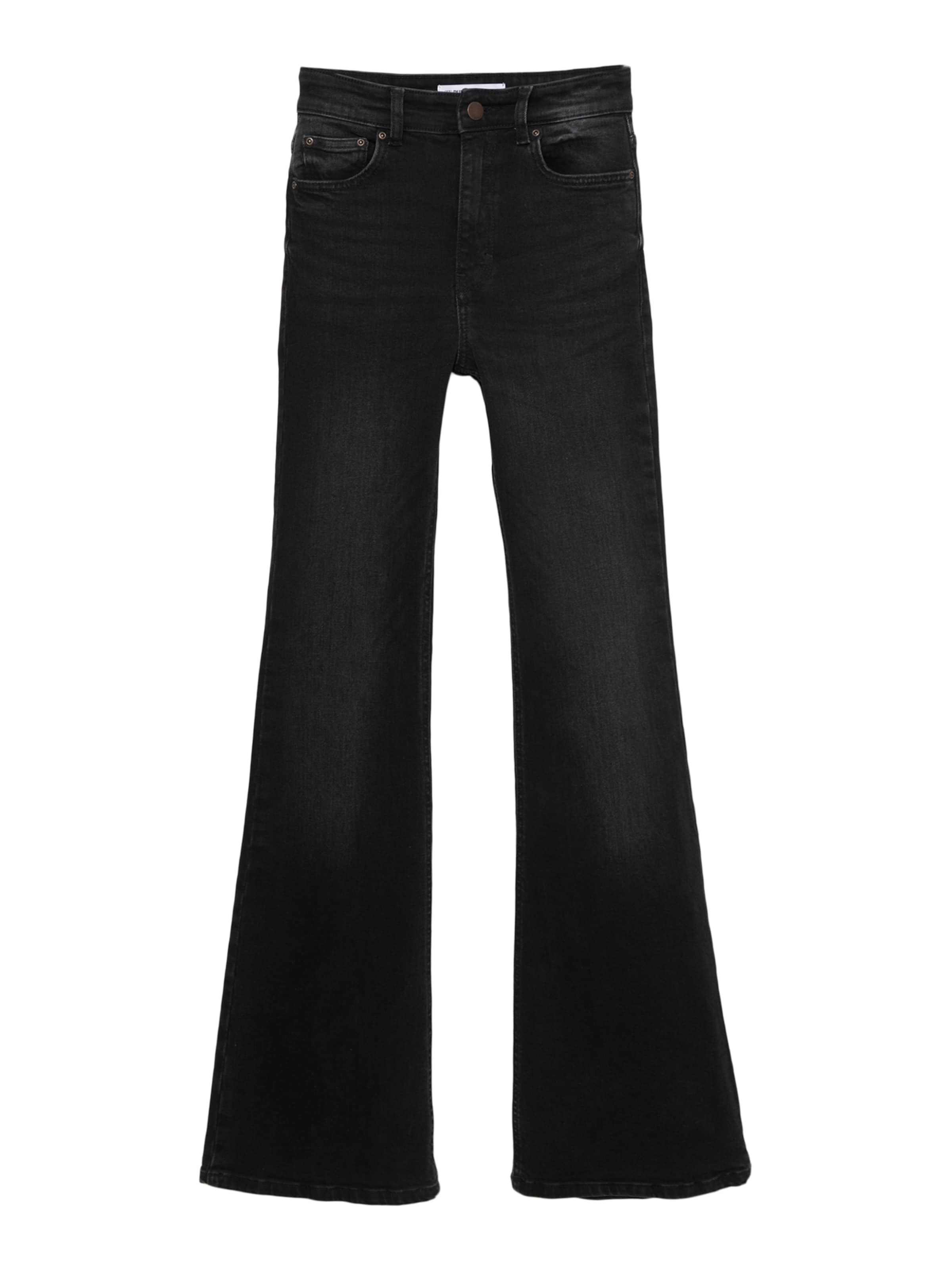 Evazați Jeans de la Pull&Bear pe negru: față