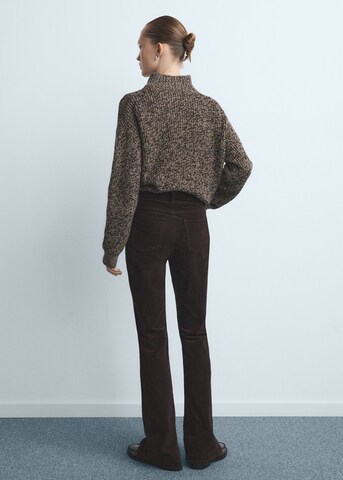 MANGO Flared Jeans 'Violetav' in Brown