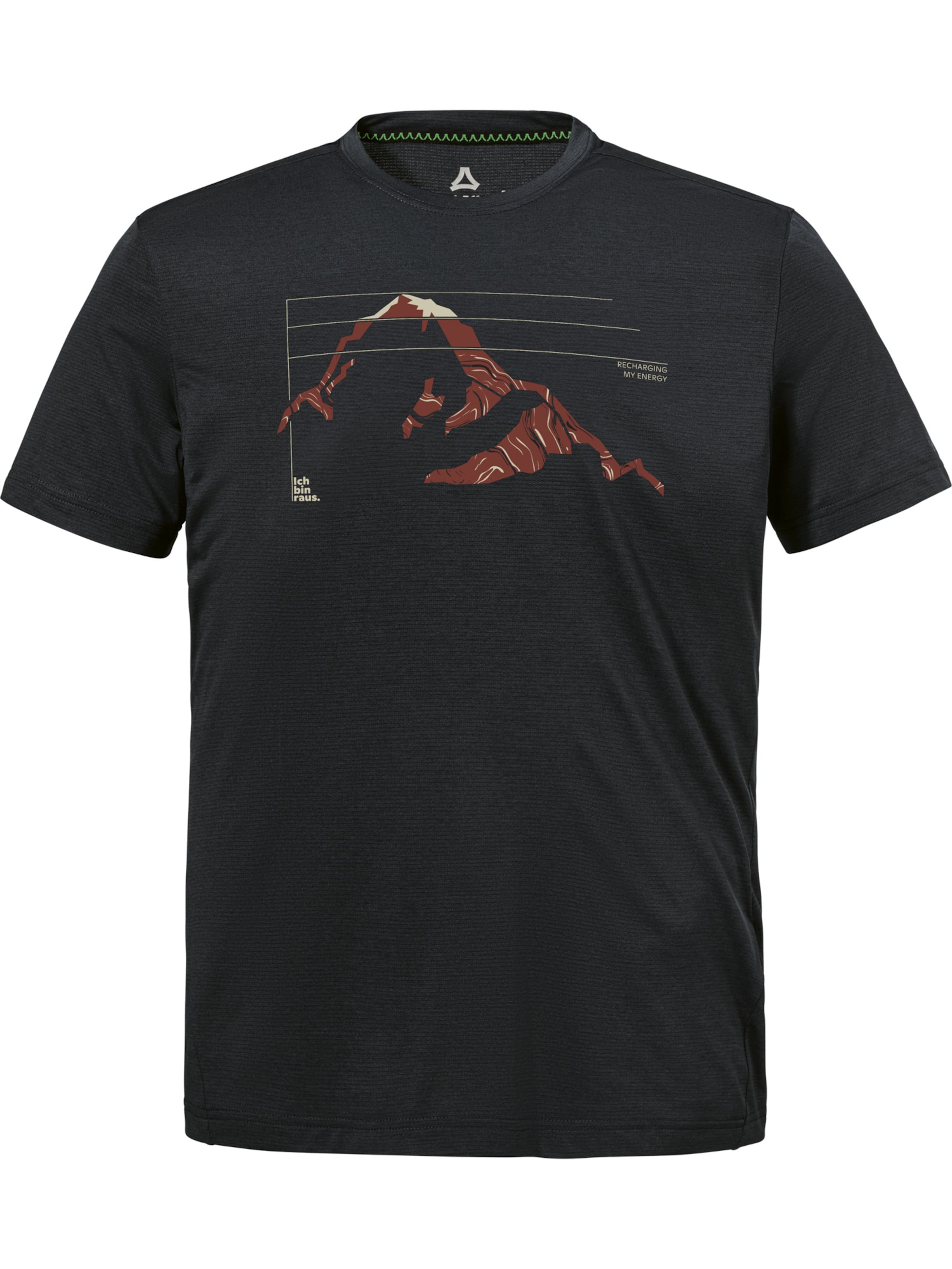 Schöffel Performance shirt 'Circ Sulten' in Black: front