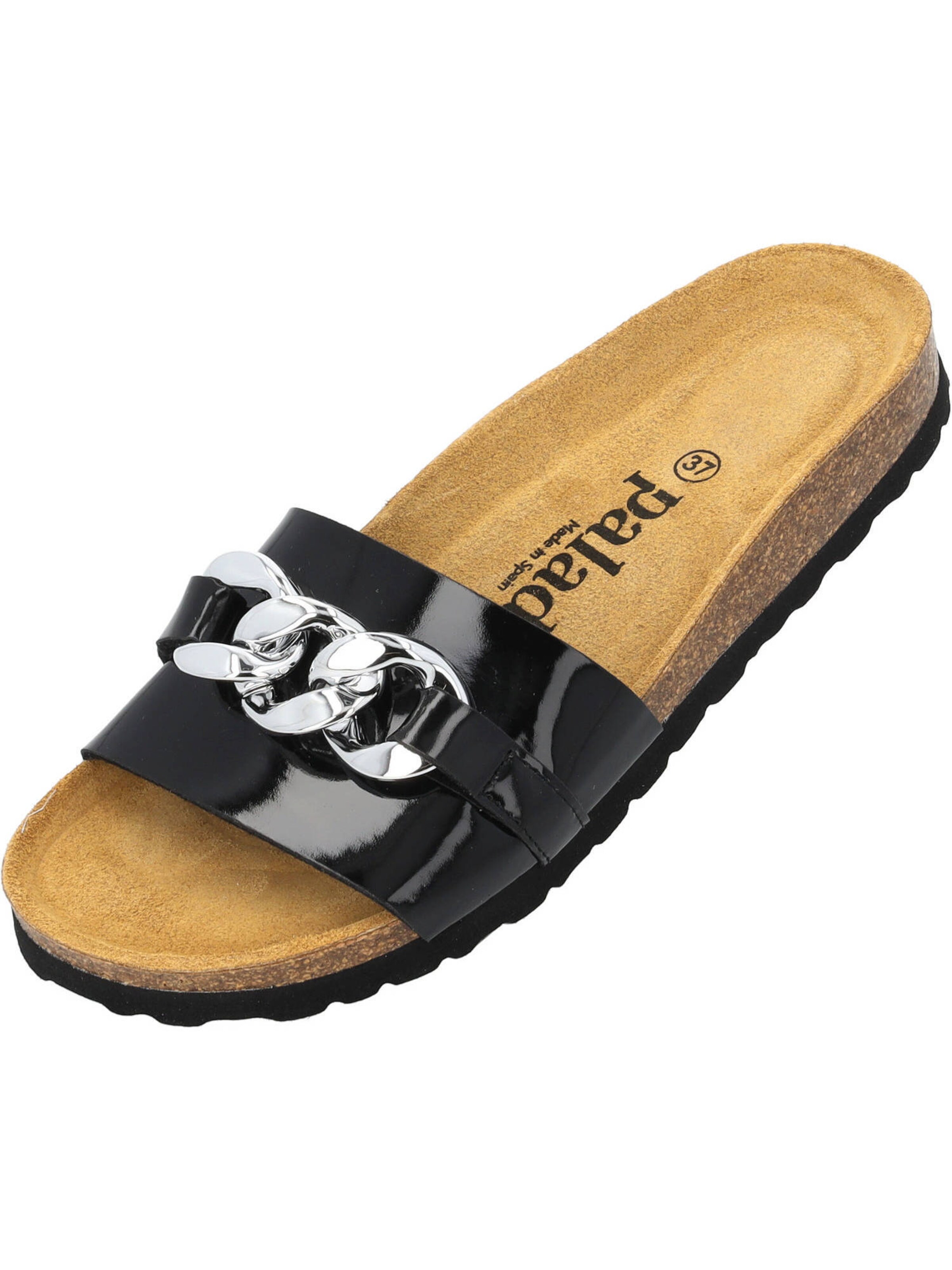 Zoccoletto &#x27;Gozo&#x27; di Palado in nero: frontale