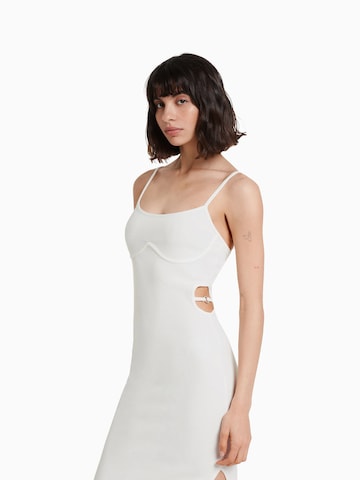 Bershka Dress in White: front