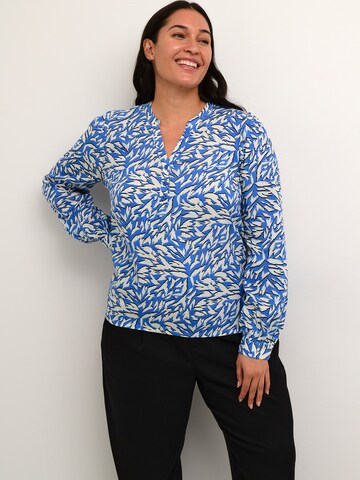 Kaffe Blouse 'Jetta' in Blauw: voorkant