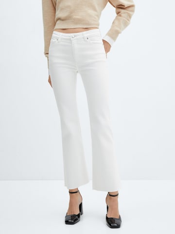 MANGO Regular Jeans 'SIENNA' in Wit: voorkant