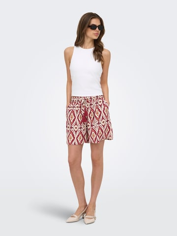 ONLY Loosefit Broek 'ONLMikasi' in Rood