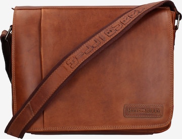 Borsa a tracolla di HILL BURRY in marrone: frontale