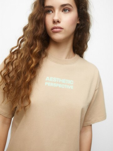 Pull&Bear T-Shirt in Beige