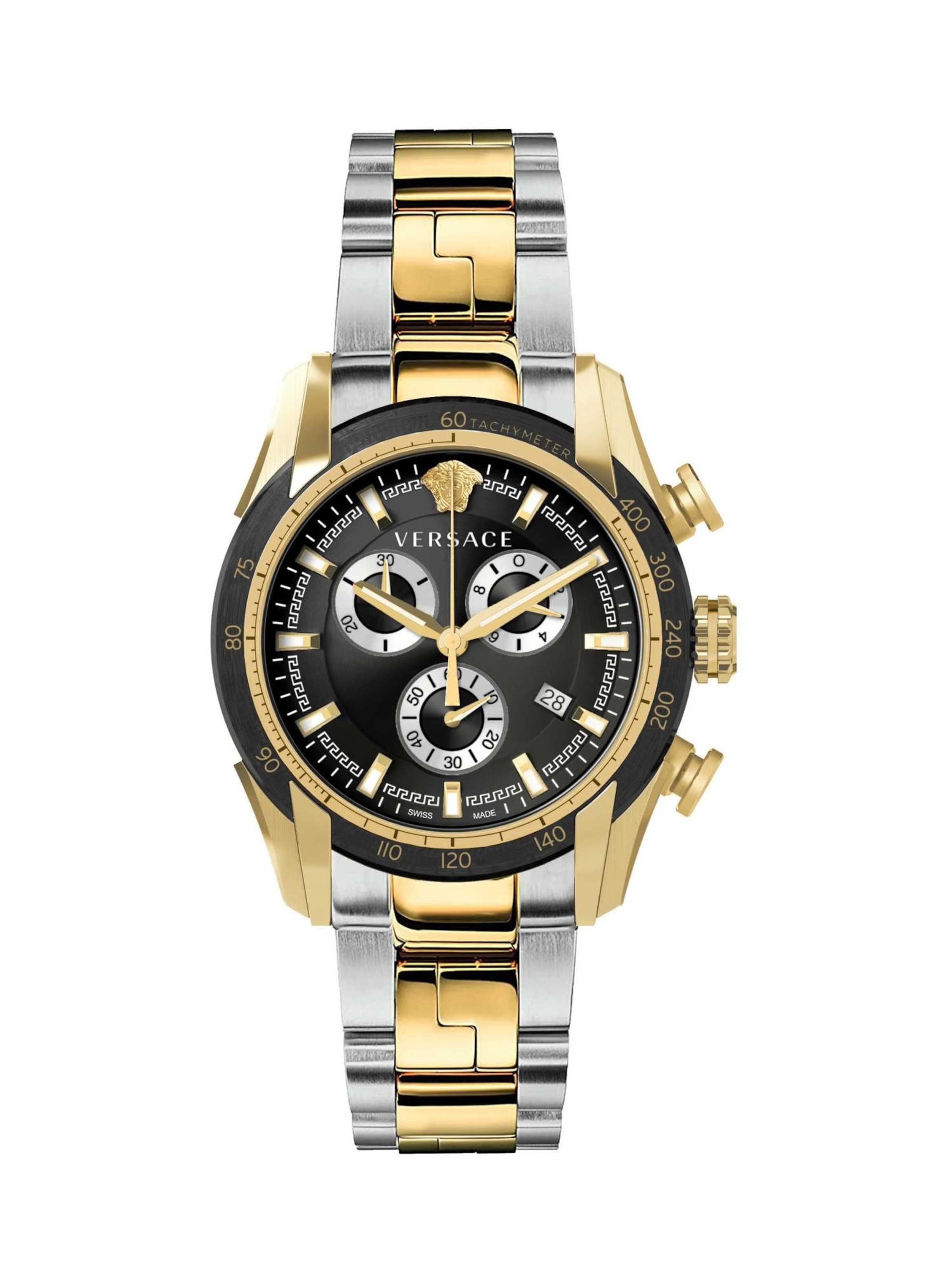 VERSACE Uhr 'V-Ray Mov'T Vertime' in Silber: Vorderseite