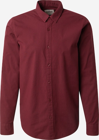 HOLLISTER Button Up Shirt 'EMEA' in Red: front