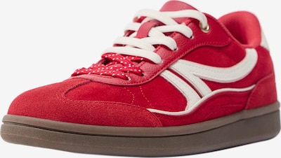 Pull&Bear Matalavartiset tennarit värissä punainen / valkoinen, Tuotenäkymä