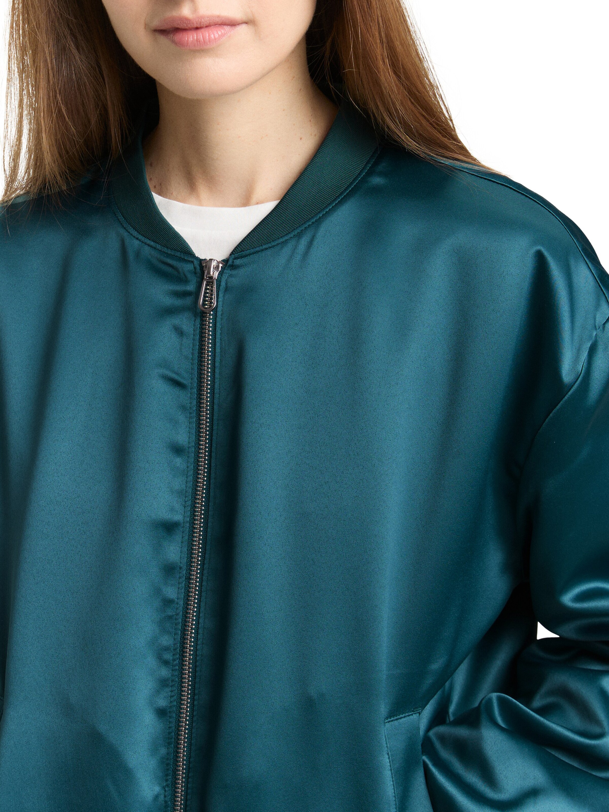 TOM TAILOR Between-Season Jacket in Green