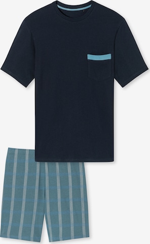 SCHIESSER Short Pajamas ' Comfort Nightwear ' in Blue: front