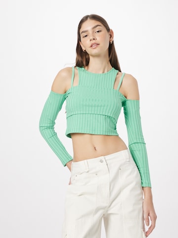 Calvin Klein Jeans - Camiseta en verde: frente
