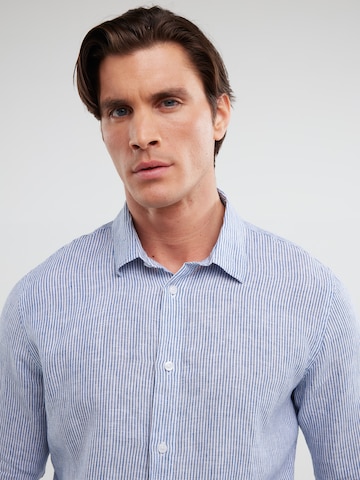 BIG STAR Regular fit Overhemd 'Malekiwo' in Blauw